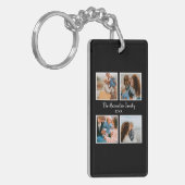 Persoonlijke familie 4 sjabloon fotocollage sleutelhanger (Voorkant Links)