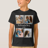 Persoonlijke familie 4 sjabloon fotocollage t-shirt (Voorkant)