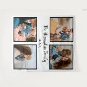 Persoonlijke familie 4 sjabloon fotocollage wandkleed (Voorkant (horizontaal))