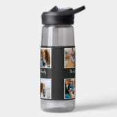 Persoonlijke familie 4 sjabloon fotocollage waterfles (Links)