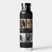 Persoonlijke familie 4 sjabloon fotocollage waterfles (Rechts)