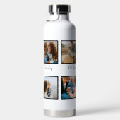 Persoonlijke familie 4 sjabloon fotocollage waterfles (Rechts)