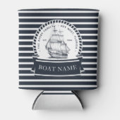 Persoonlijke familie- en bootnaam blikjeskoeler (Voorkant)