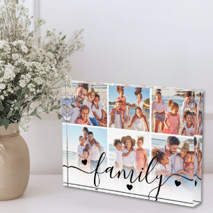 Persoonlijke familie foto collage acryl