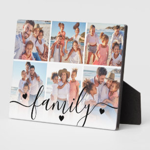 Persoonlijke familie fotocollage fotoplaat