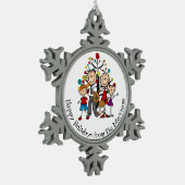Persoonlijke familie met Ornament van de Dog Snowf (Links)