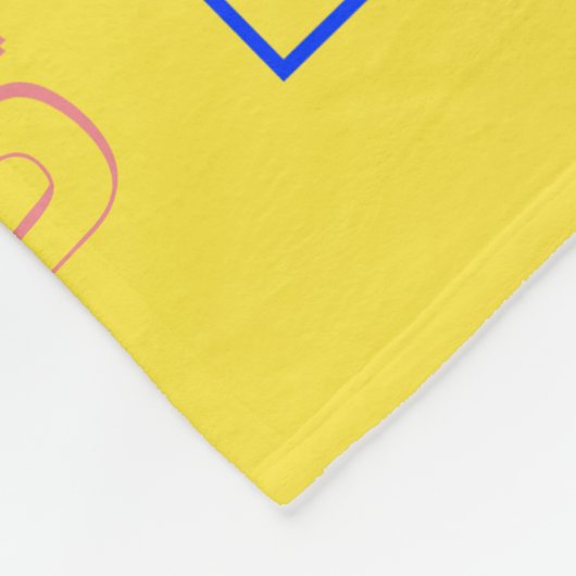 Persoonlijke Familie 🏡💖 Naam Woordwolk Geel Fleece Deken (Hoek)