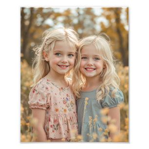Persoonlijke Familie Premium Satijnen Foto Afdruk