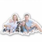 Persoonlijke familie-uitsnede fotosticker sticker (Voorkant)