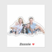 Persoonlijke familie-uitsnede fotosticker sticker (Vel)