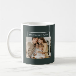 Persoonlijke familiefoto | Aangepaste familienaam Koffiemok