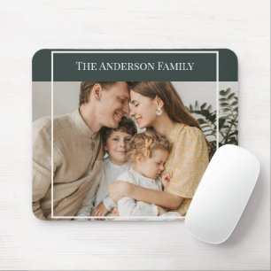 Persoonlijke familiefoto   Aangepaste familienaam  Muismat