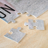 Persoonlijke familiefoto en naam legpuzzel (Zijkant)