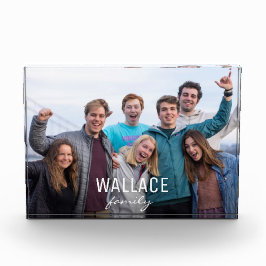 Persoonlijke familiefoto fotoblokken