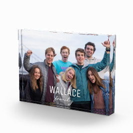 Persoonlijke familiefoto fotoblokken