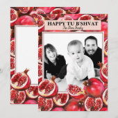 Persoonlijke familiefoto Granaatappel Tu B'shvat  Feestdagenkaart (Voorkant / Achterkant)