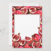 Persoonlijke familiefoto Granaatappel Tu B'shvat  Feestdagenkaart (Achterkant)