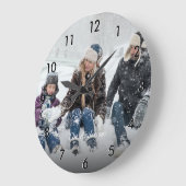 Persoonlijke familiefoto grote klok (Hoek)