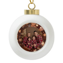 Persoonlijke familiefoto Kerstbal