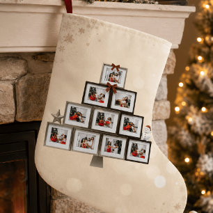 Persoonlijke familiefoto Kerstboom Kous Grote Kerstsok