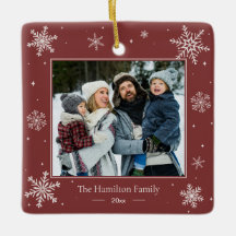 Persoonlijke familiefoto Kerstboomornament