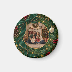 Persoonlijke familiefoto Kerstmis Magneet