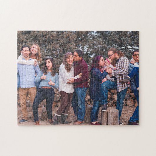 Persoonlijke familiefoto legpuzzel (Horizontaal)