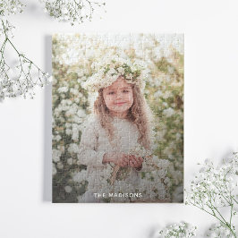 Persoonlijke familiefoto legpuzzel