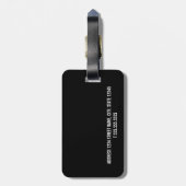 Persoonlijke familiefoto met familienaam bagagelabel (Achterkant verticaal)