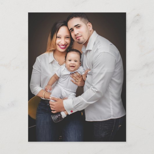 Persoonlijke familiefoto op maat briefkaart (Voorkant)