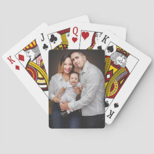 Persoonlijke familiefoto op maat pokerkaarten