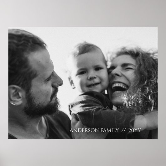Persoonlijke familiefoto poster (Voorkant)