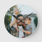 Persoonlijke familiefoto ronde klok (Voorkant)
