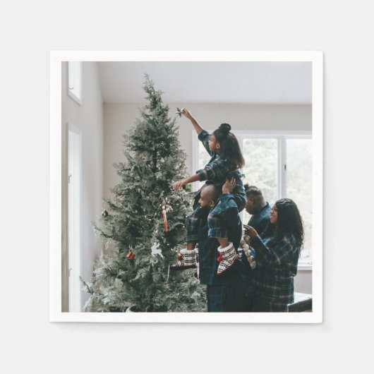 Persoonlijke familiefoto servet (Voorkant)