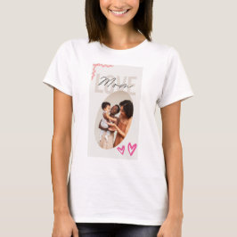 Persoonlijke Familiefoto Sjabloon Moederdag  T-shirt