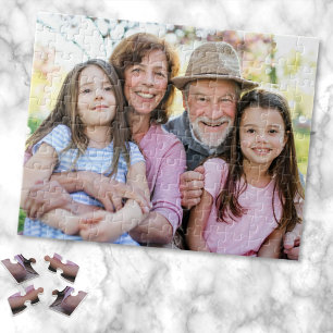Persoonlijke familiefoto van grootouder legpuzzel