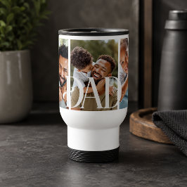 Persoonlijke familiefoto voor papa reisbeker