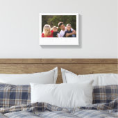 Persoonlijke familiefoto wit canvas afdruk (Insitu (Slaapkamer))