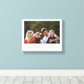Persoonlijke familiefoto wit canvas afdruk (Insitu (Houten vloer))
