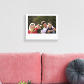 Persoonlijke familiefoto wit canvas afdruk (Insitu (Woonkamer))