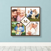 Persoonlijke familiefoto's canvas afdruk (Insitu (Houten vloer))