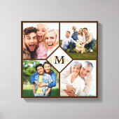 Persoonlijke familiefoto's canvas afdruk (Voorkant)