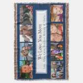 Persoonlijke familiefoto's deken (Voorkant Verticaal)