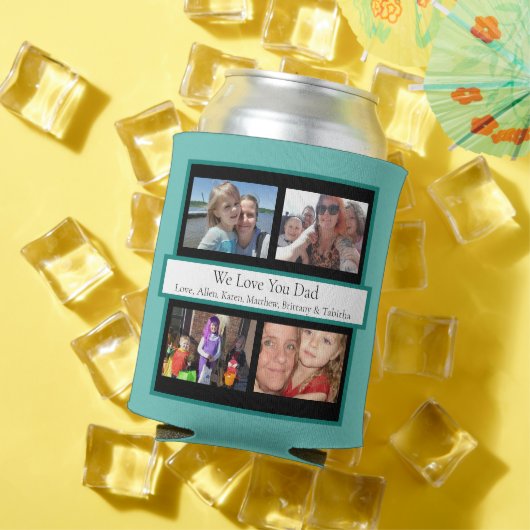 Persoonlijke familiefoto's | Giften voor pap Can Blikjeskoeler (Insitu Zomer)