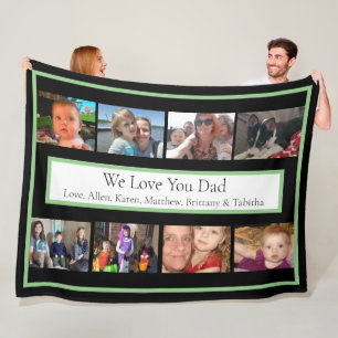 Persoonlijke familiefoto's   Giften voor papa Fleece Deken