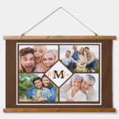Persoonlijke familiefoto's hangend wandkleed (Voorkant)