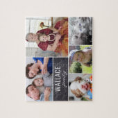 Persoonlijke familiefoto's kerstcadeau legpuzzel (Verticaal)