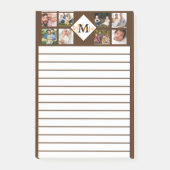 Persoonlijke familiefoto's magnetisch notitieblok post-it® notes (Voorkant)