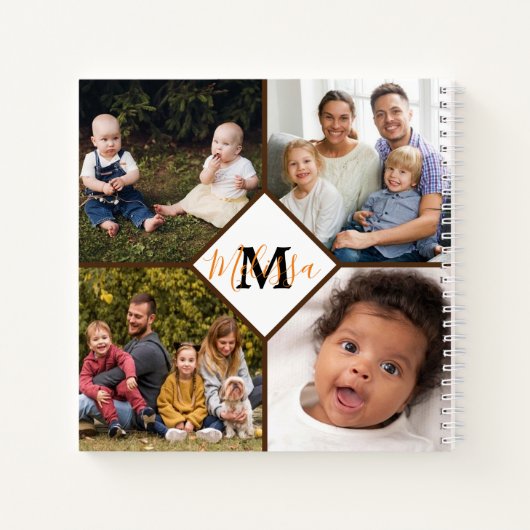 Persoonlijke familiefoto's notitieboek (Achterkant)