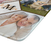 Persoonlijke familiefoto's snijplank (Hoek)